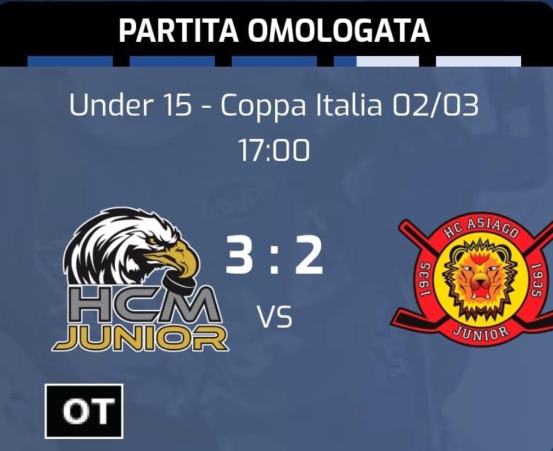 SFIDA AL VERTICE 
Recap U15 